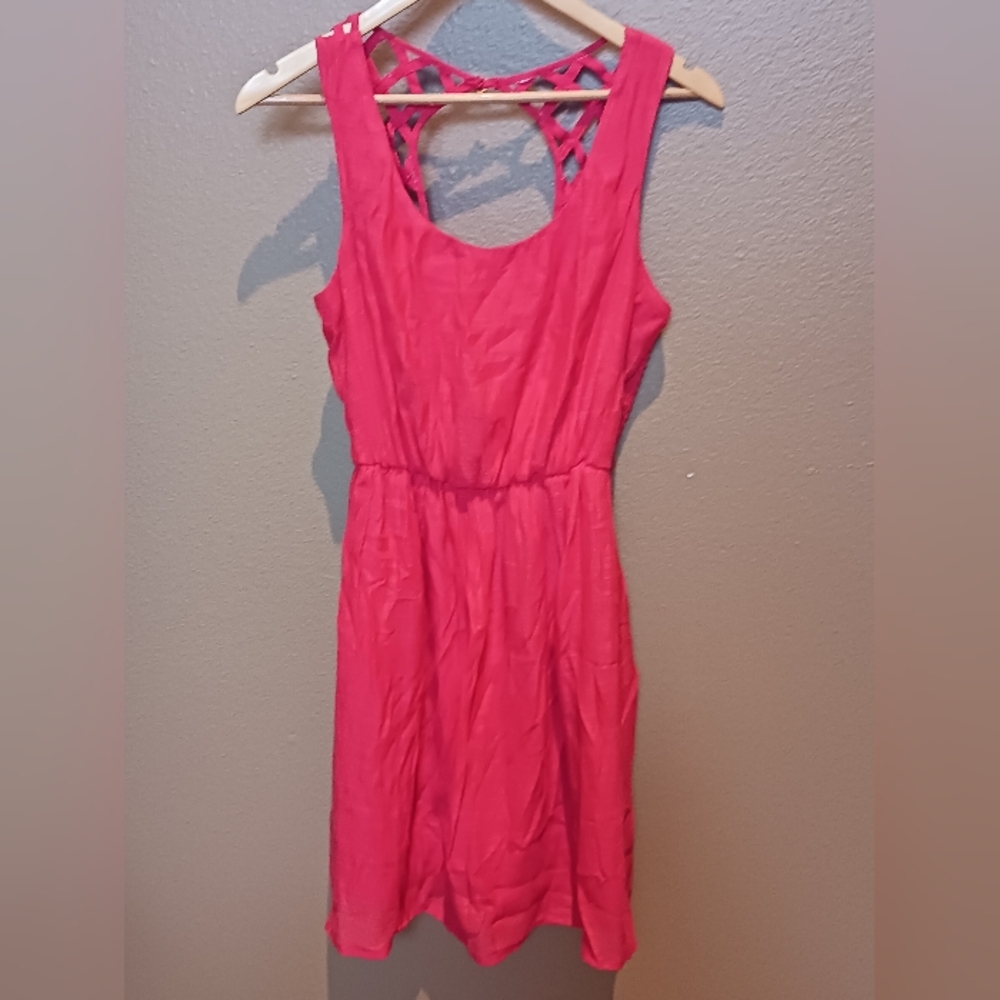 As U Wish Lattice Back Dress, Womens Size Small